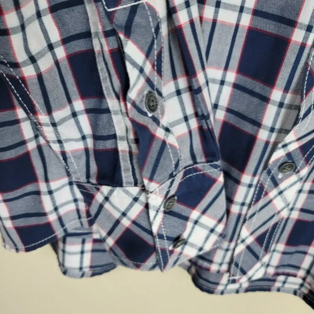 True Religion Shirt Mens 3XL Button Down Plaid Western